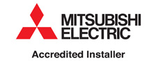 mitsubishi electric accredied installer badge