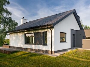 house with double glazing windows