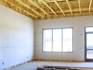 interior of house during construction