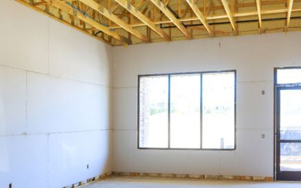 interior of house during construction