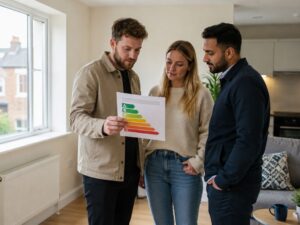renters looking at an epc assessment document